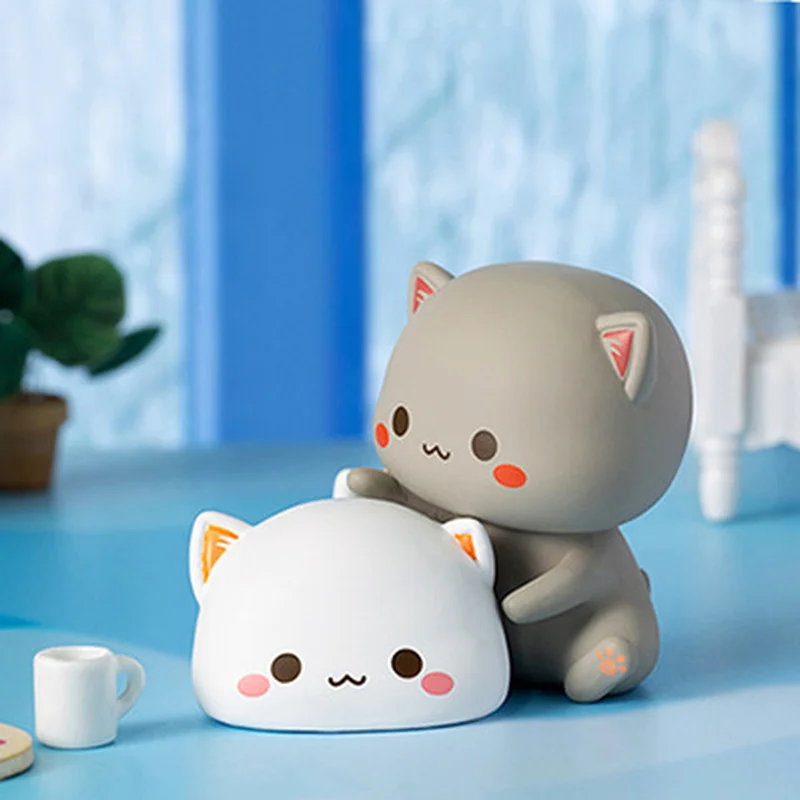 Mitao Cat Second Generation Lucky Cat Cheap Cute Blind BoxCute CartoonDoll Birthday Gift Christma Present snew Model Toys