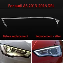Car Aperture Hernia Headlight DRL Guide Daytime Running Light Tube LED Light Bar White Light For Audi A3 2013-2015