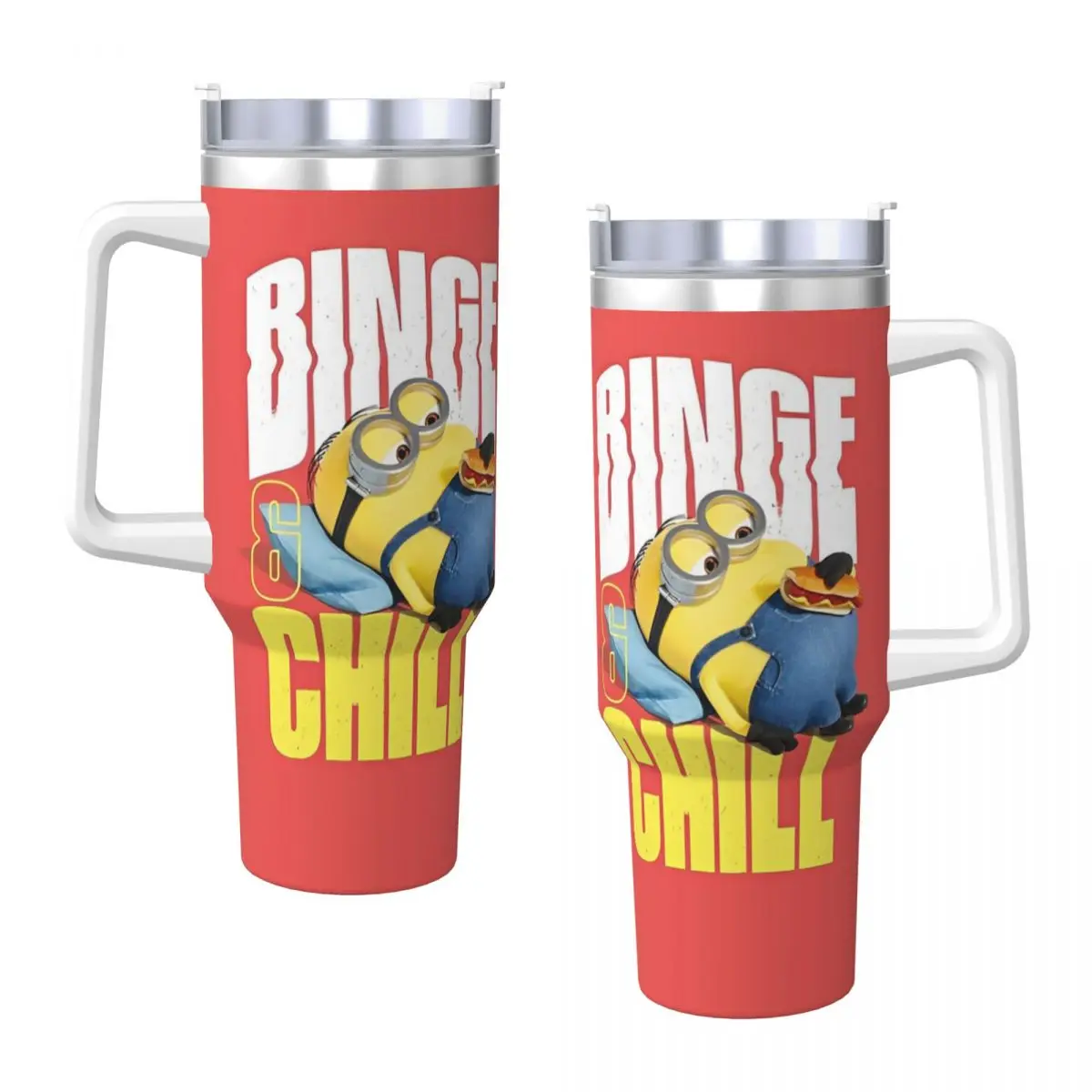 Miniso Minions Tumbler Cold Drink Water Bottle Leakproof Stainless Steel Coffee Mug Custom DIY Camping Mugs Cup