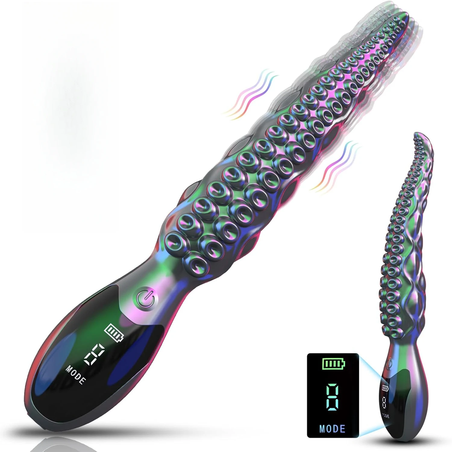 Vibrating Realistic Monster G-Spot Dildo LED Display Octopus Tentacle Clitoral Vibrator SexToy for Women Anal Vagina Stimulation