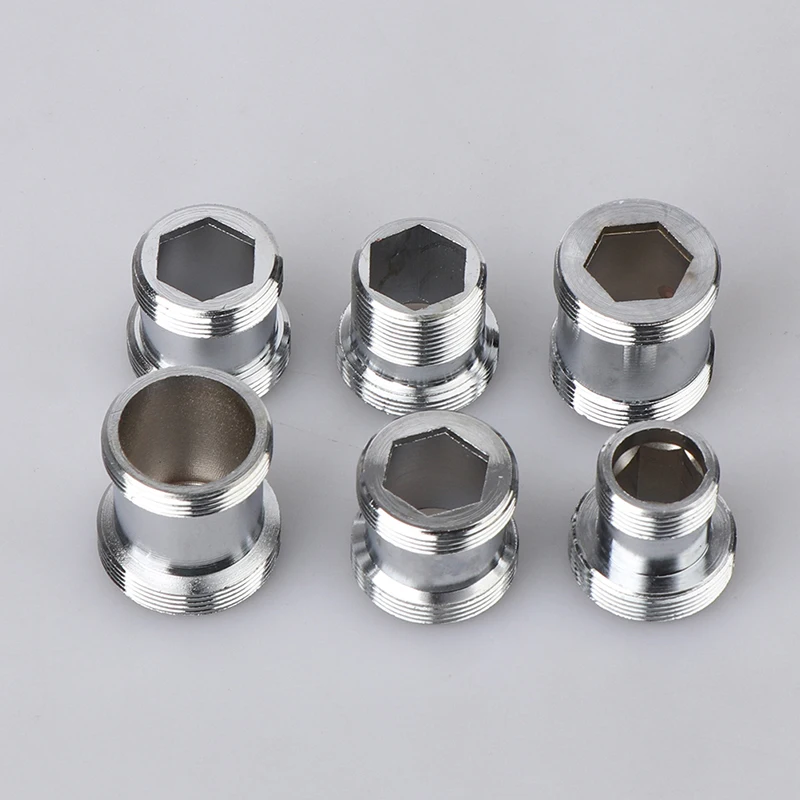 1 Pc Threaded Adaptor Faucet Fittings Bathroom Kitchen Faucet Spout Brass Connector Fittings