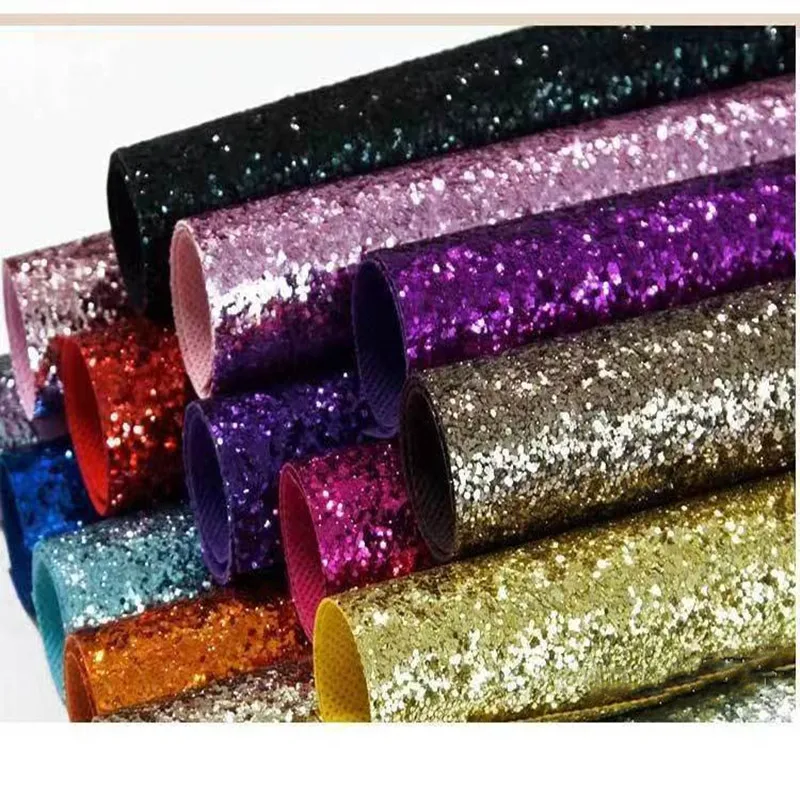 10M/Roll With 138cm Width Chunky Glitter Wallpaper Home Decor,High Quality Solid Color Sparkly Chunky Glitter Fabric  Wallpaper