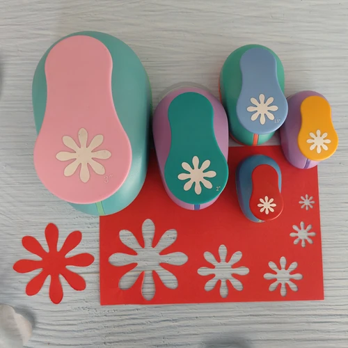 1 unidad de 8mm, 15mm, 25mm, 38mm, 75mm, Margarita, perforadora para álbum de recortes, cortador hecho a mano, tarjeta, impresión de Calico, bricolaje, flor, papel, artesanía, perforadora