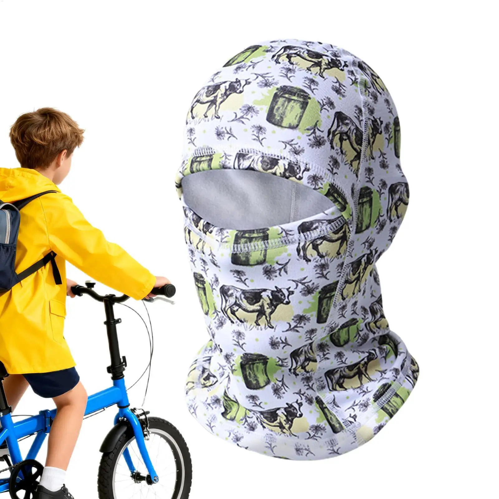 

Children's Neck Gaiter Soft Elastic Windproof Warmer Kids Ski Cover For Boy Girl Children Skiing Riding Bike Climbing Sport