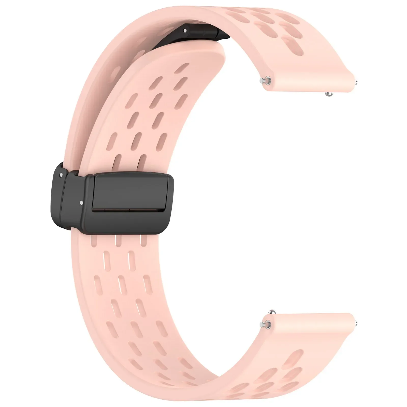 Pulseira de silicone com fivela magnética, pulseira de relógio de 20mm 22mm para garmin venu sq 2/vivoactive 3 4/vivomove hr