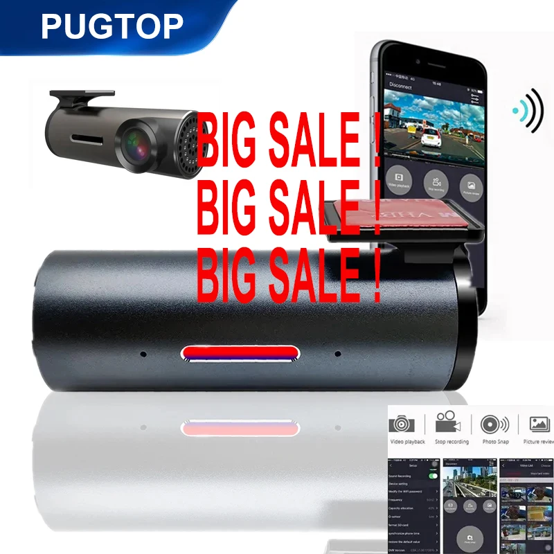 

360-градусный видеорегистратор с Wi-Fi для автомобильного видеорегистратора HD 1080P, видеорегистратор, видеорегистратор, черный ящик, автомобильная камера, регистратор вождения