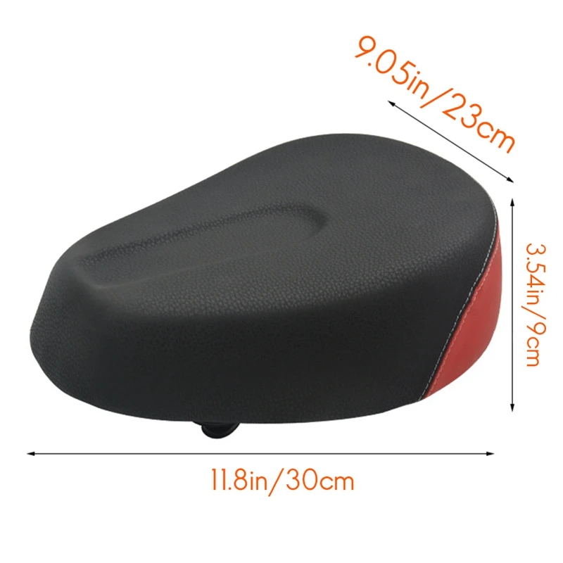 FBIL-E-Bike Saddle Widen Four-Spring MTB Bike Saddles Soft Pad Electric Bikes Tricycle Scooter Seat Cycling Parts