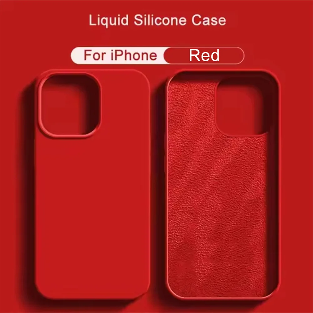 Casing Ponsel Warna Solid Sederhana untuk iPhone 16 Pro Max 15 14 11 12 13 Pro Max 12 16 Pro Sampul Mewah Tahan Benturan