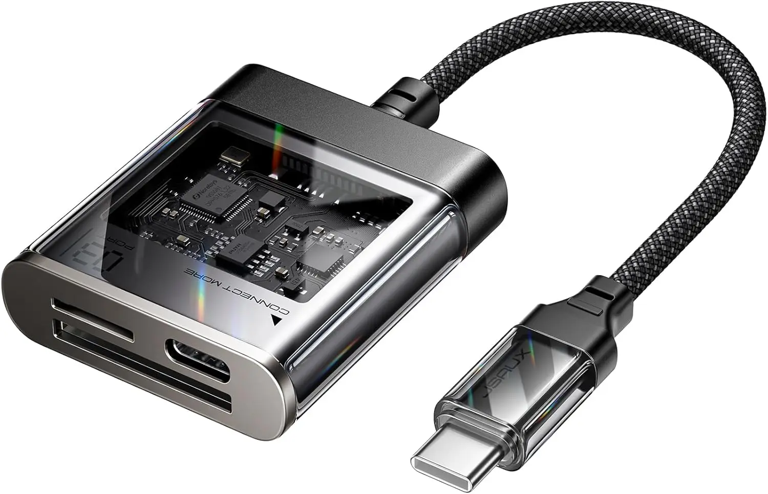 

Устройство для чтения карт SD 3-в-1 с USB-C и быстрой зарядкой PD 60W, совместимое с iPhone, MacBook, Galaxy, iPad Pro