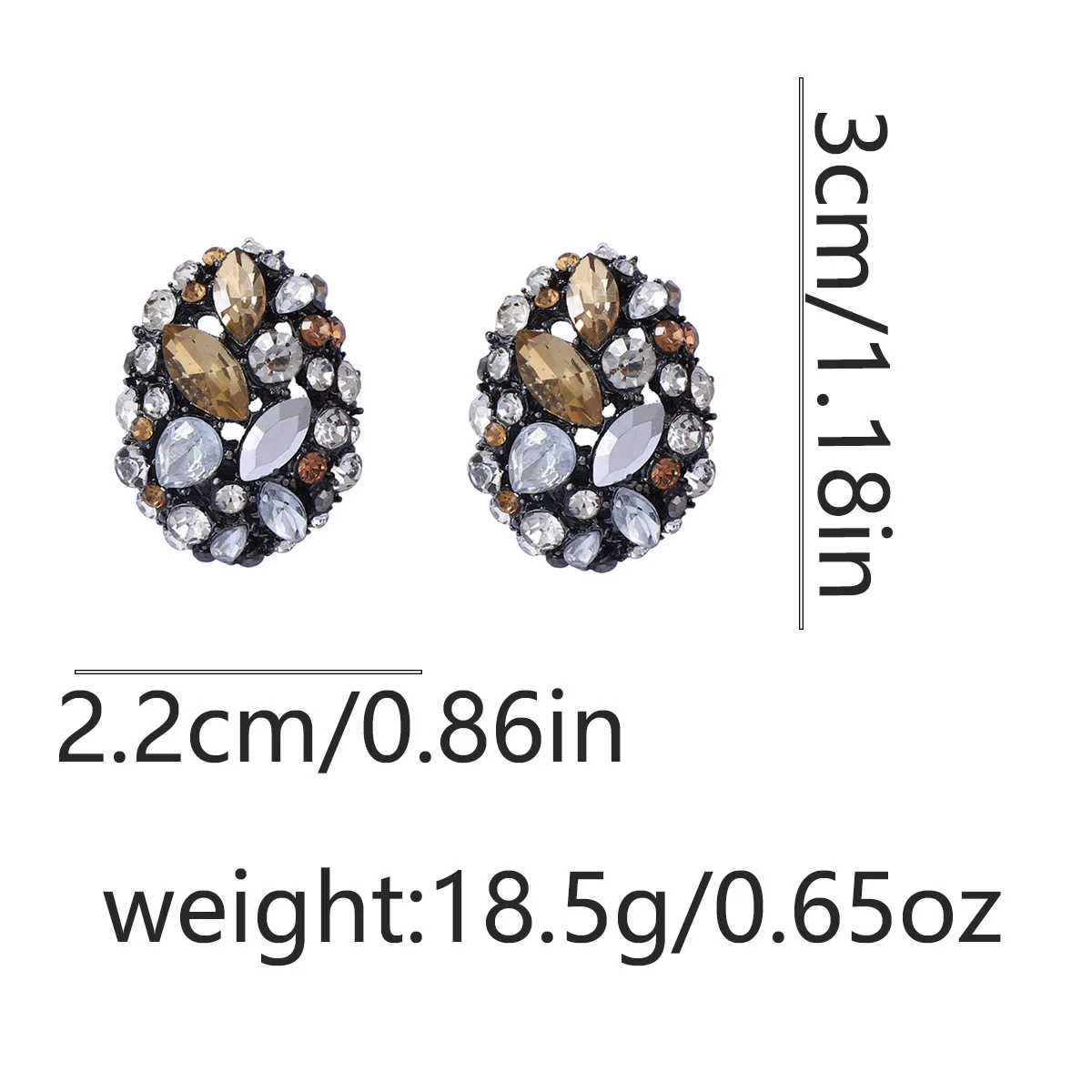 ZAA خمر مجوهرات فاخرة حجر الراين هندسية قطرة وأقراط 2026 العصرية امرأة اكسسوارات السحر فتاة عطلة هدايا الحفلات #3