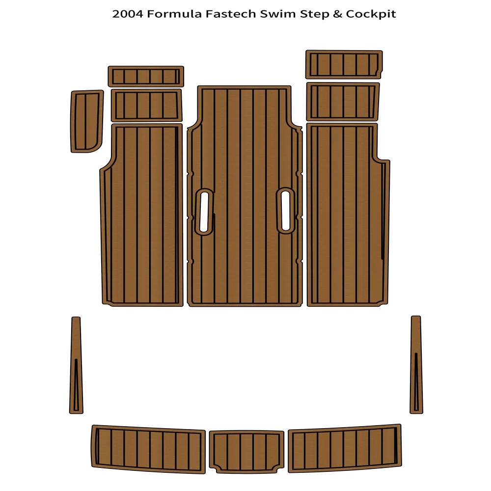 2004 Formula Fastech Swim Step Platform Cockpit Mat Boat EVA Foam Teak Floor Pad