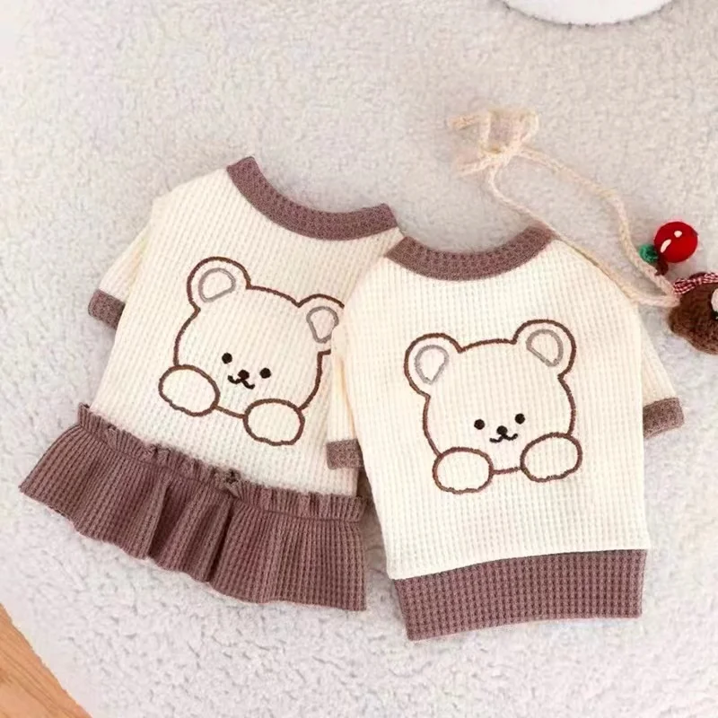 

Spring Summer Dog Dress M Cute Small Pets Dog Clothes T-Shirt Fashion Teddy York Skirt Chihuahua Outfits Garments Drop Shipping