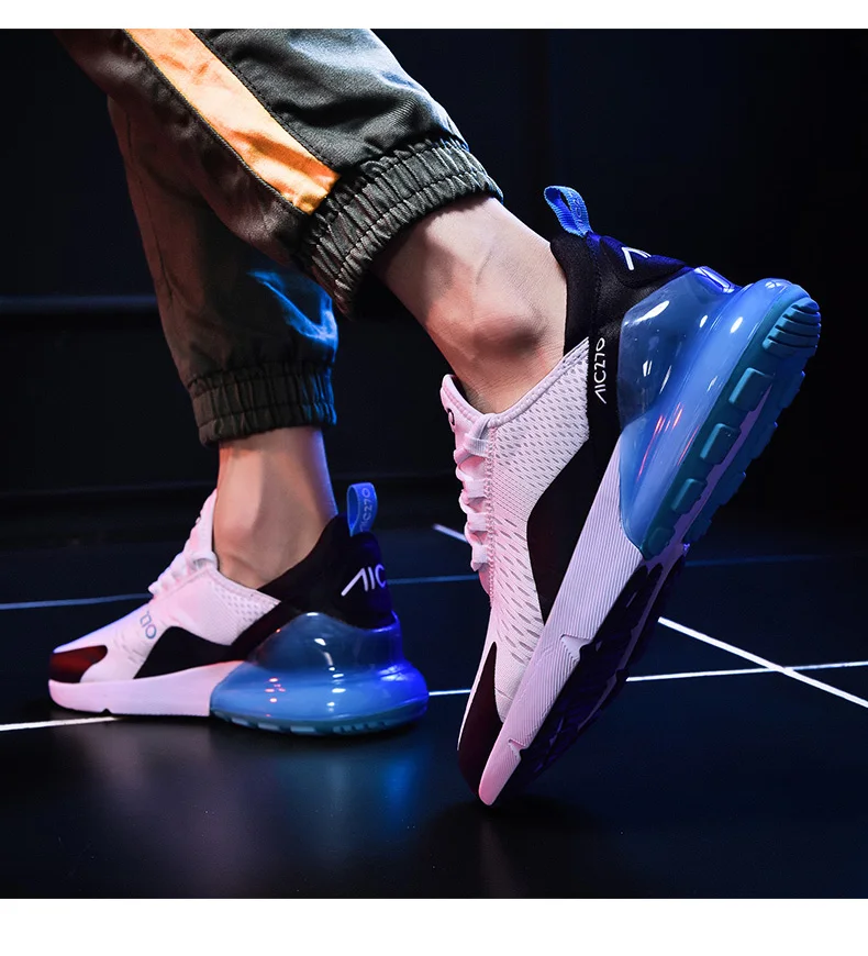 Herren-Paar-Sneaker, neue atmungsaktive Sportschuhe mit Mesh-Obermaterial und Luftpolsterung, Unisex-Freizeit-Laufschuhe für Herren und Damen, Größe 36–47. – Detail 34