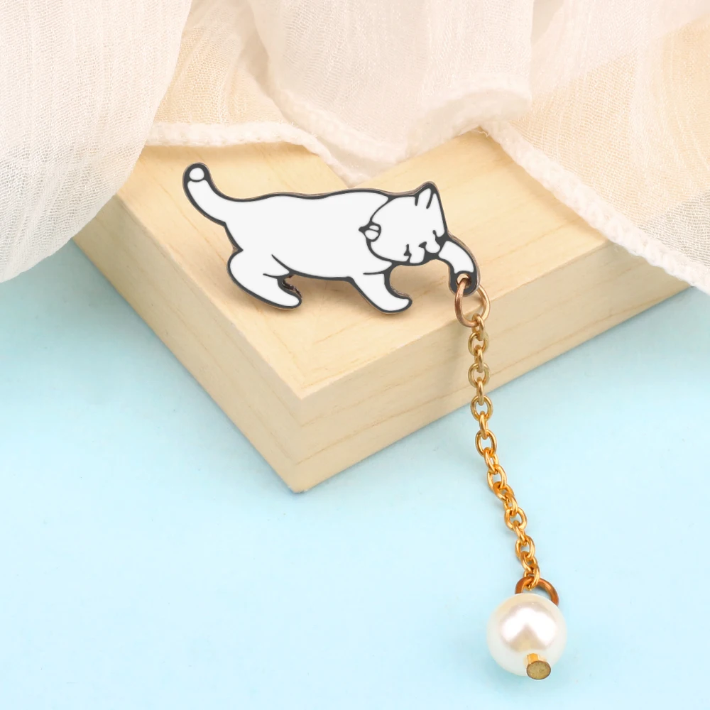 16 style personality metal Enamel pins Lapel Brooches Badges plants animal dog cats egg cloud Women fashion jewelry Gift for her