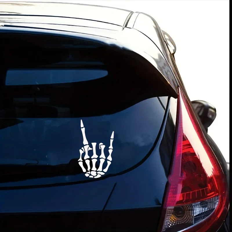 Car Decal Laser Ghost Claw Hand Skull Decorative Window Glass Rear Bumper Window Motorcycle Halloween Sticker gift