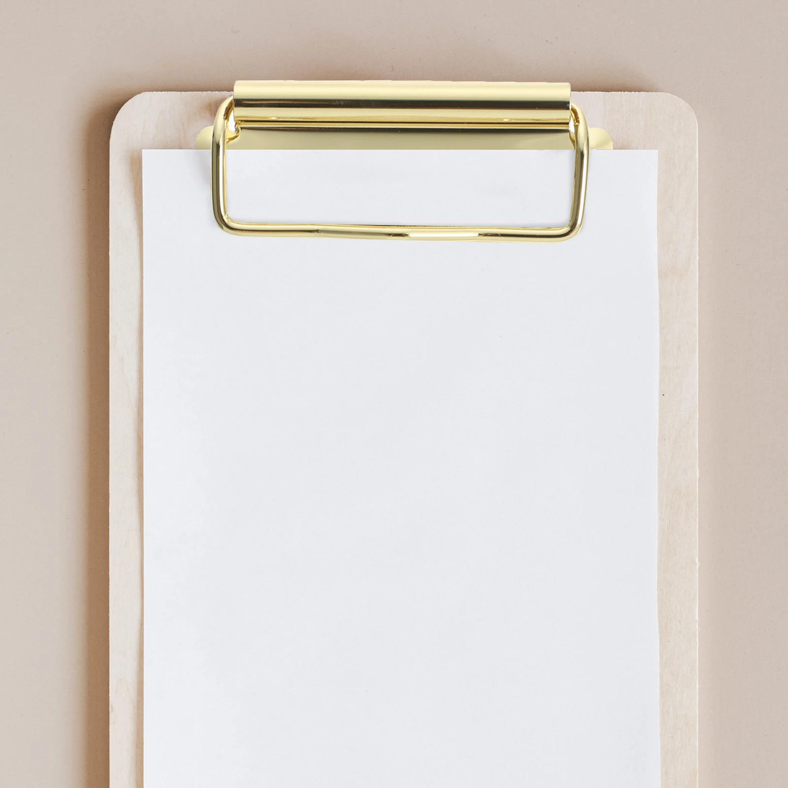 

4pcs Metal Clipboard Rust-Proof Premium Material Simple Design For Office School Home Use Binder Clips Large Scrapbook