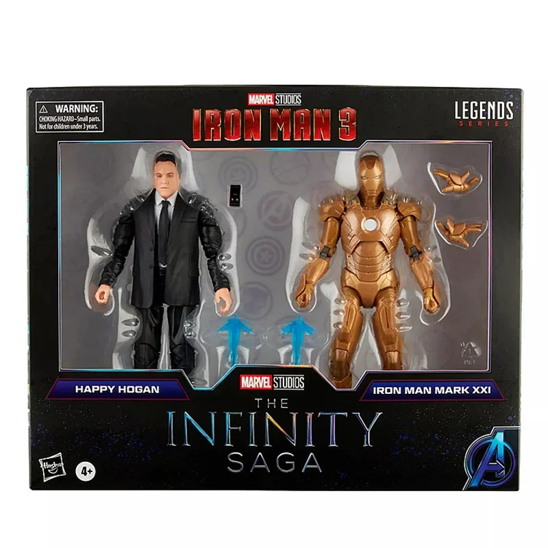 

6" Marvel Legends Figure Infinity Saga Ironman Mark Xxi & Happy Hogan 2-pack Exclusive Anime Action Figure Model Collection Toys