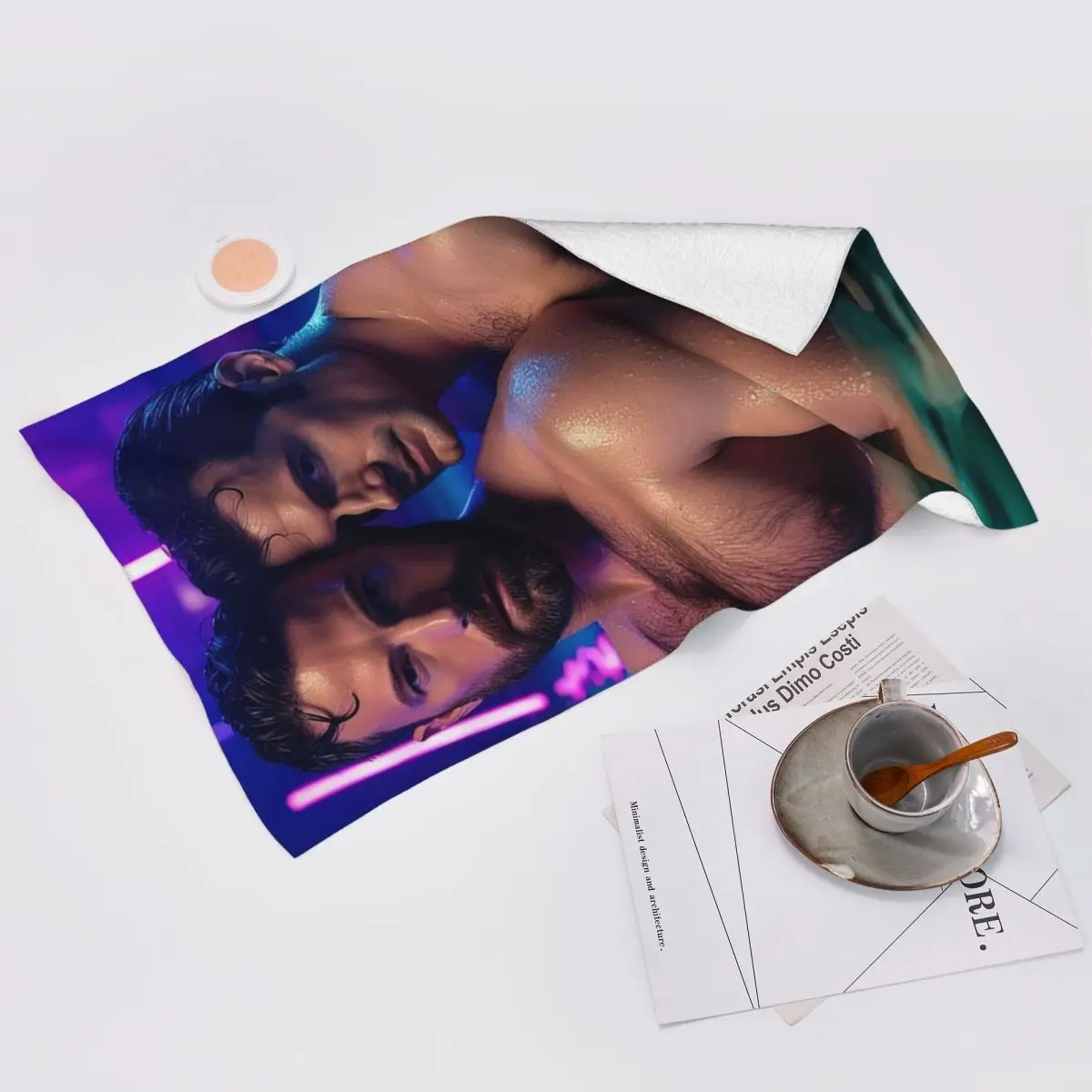 Custom Ben Affleck And Henry Cavill Soft Face Towel Quick Dry Pool Bath Cotton Towels Absorbent