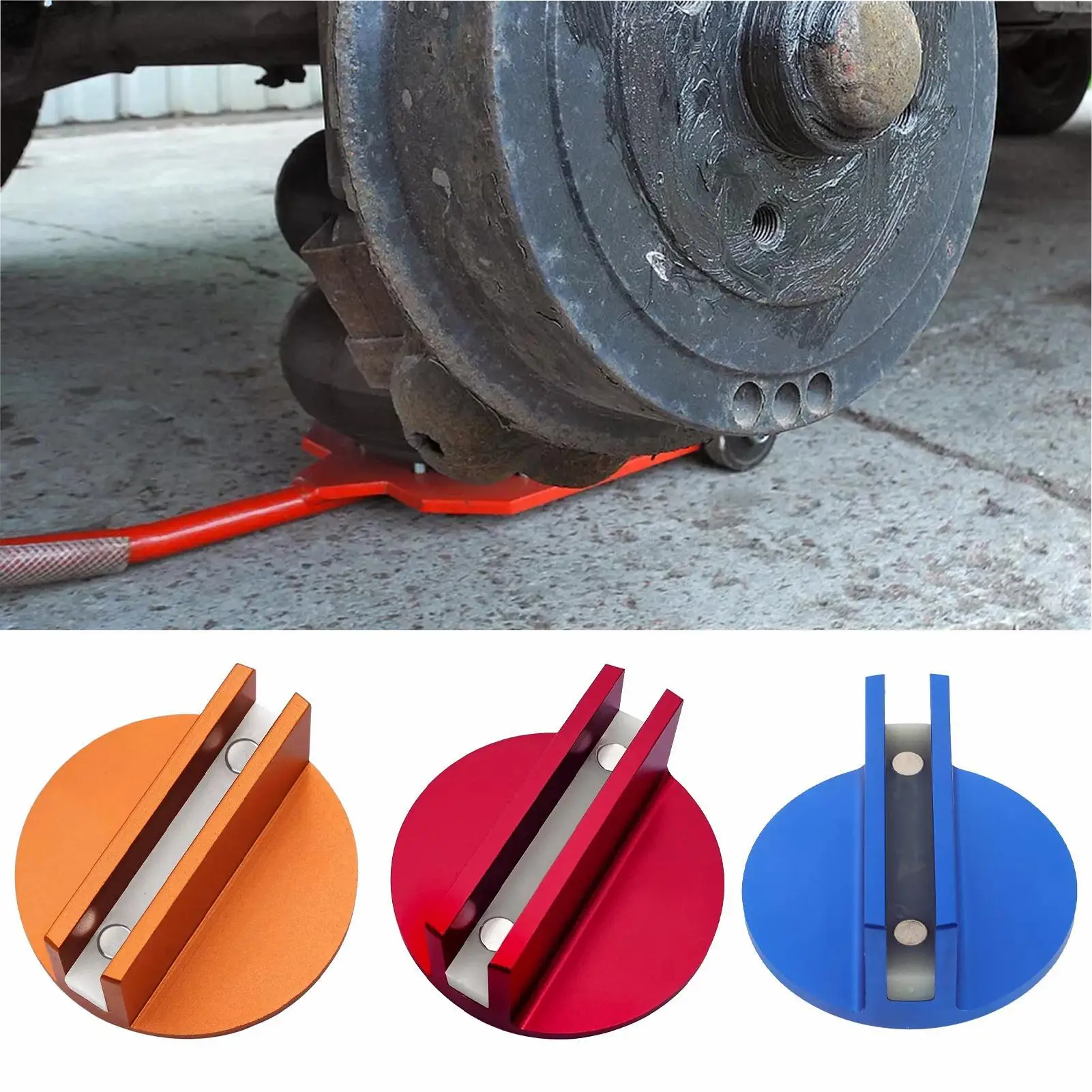 Magnetic Pinch Weld Jack Pad Frame Guide Rail Adapter Magnetic Jack Pad Adapter Aluminum Slotted Jack Puck Pinch Weld Frame Rail