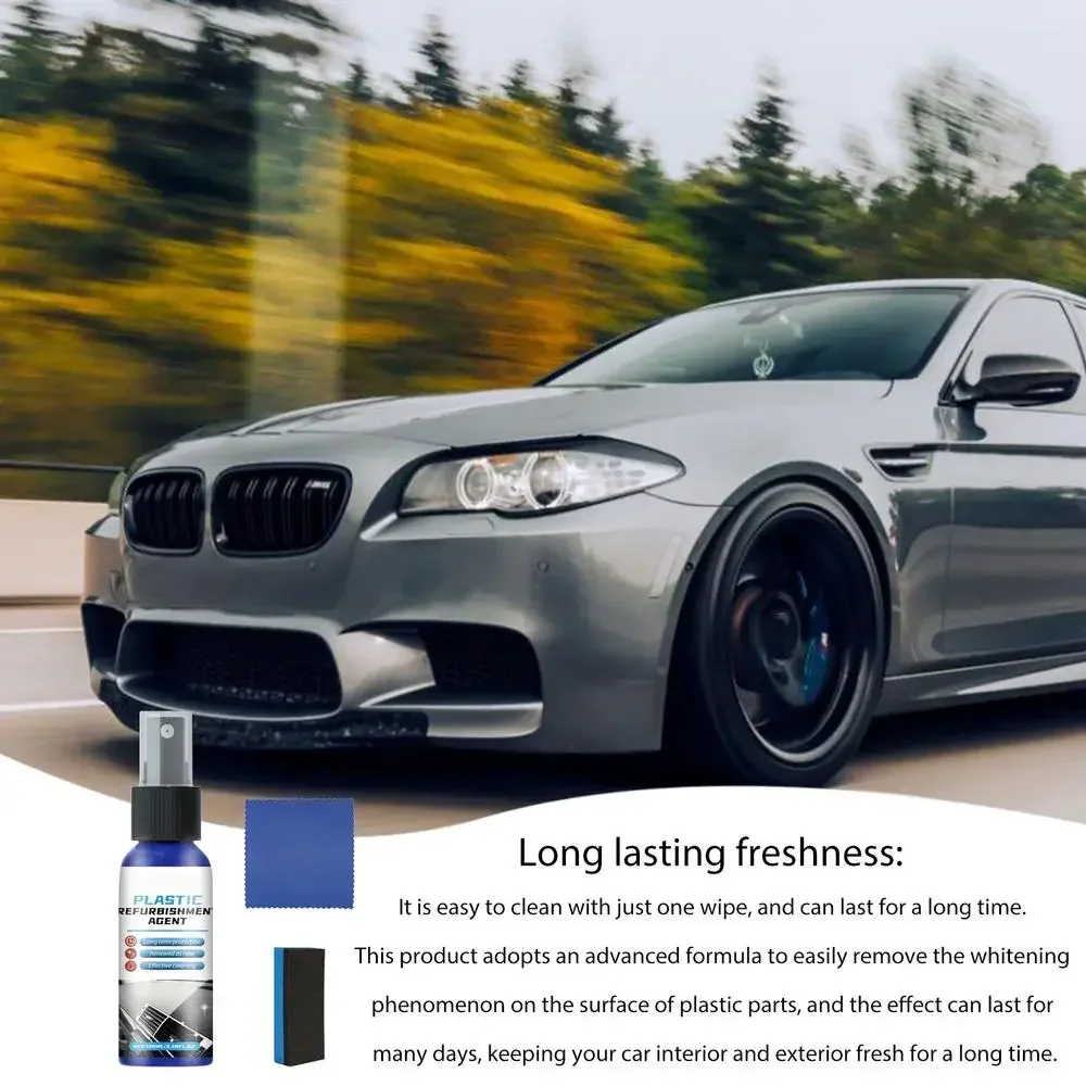 

Car Trim Restorer Car Interior Polish Refurbishment Agent Plastic Restorer Auto Polishing and Repair Coating Auto Care Renovator