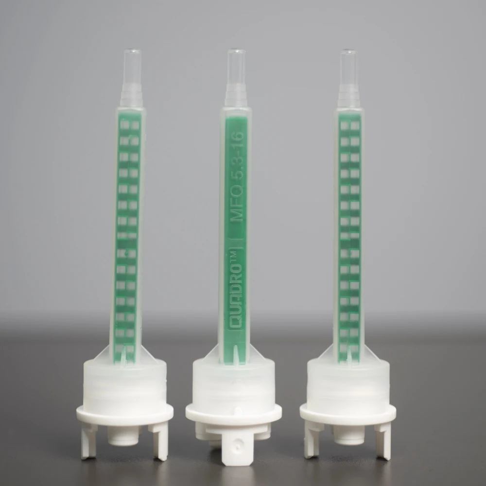 

Смеситель для двухкомпонентных составов SULZER MIXPAC Quadro Green Glue Mixer MFQX 05-16L, статический, с системой форсунок F