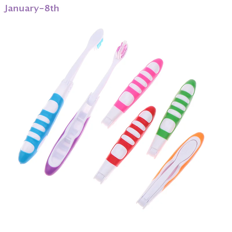 Hygiene Oral Portable Disposable Foldable Travel Camping Toothbrush Hiking Tooth Brush Tooth Cleaning Tools Folding Toothbrush