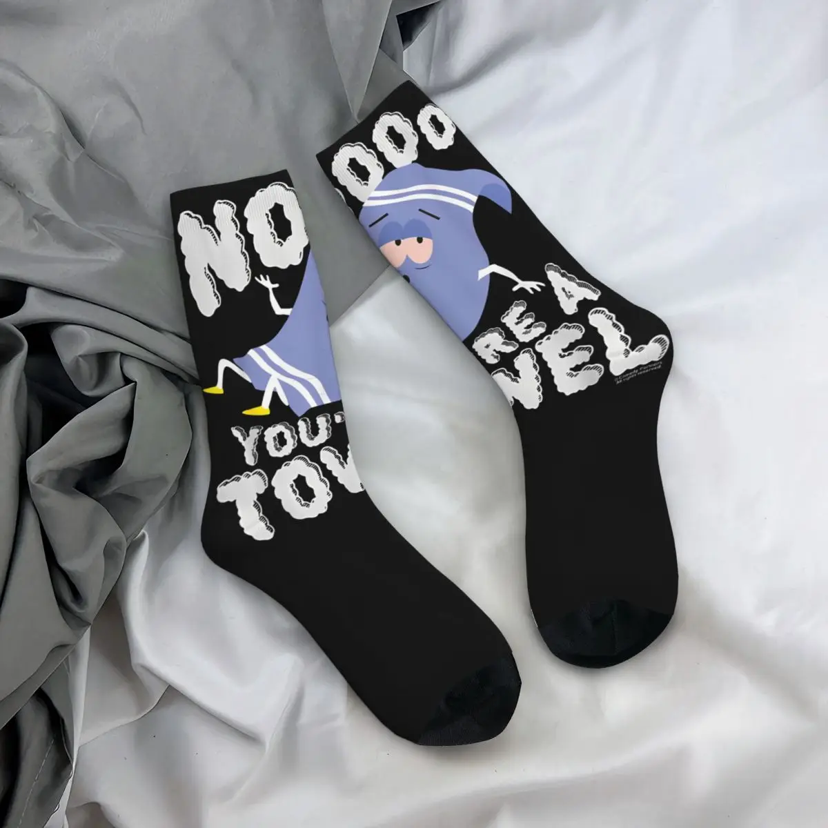 Fashion Women Men Southpark Towlie Noooo You\'re A Towel Theme Socks Product Middle Tube Socks Comfortable Wonderful Gifts