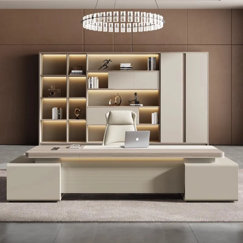 

Upgrades Classic Office Desk Unique Nordic Style Solid Wood Computer Desks White Modern Storage Scrivania Work Station Table