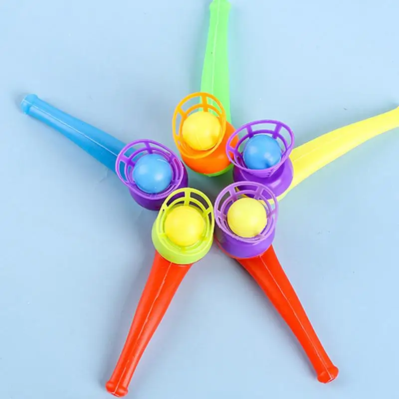 Floating Ball Toy Air Blow 10X Classic Childhood Toys Funny Balls Balancing Game Blow Pipe Balls Game Toys Stress Reliever