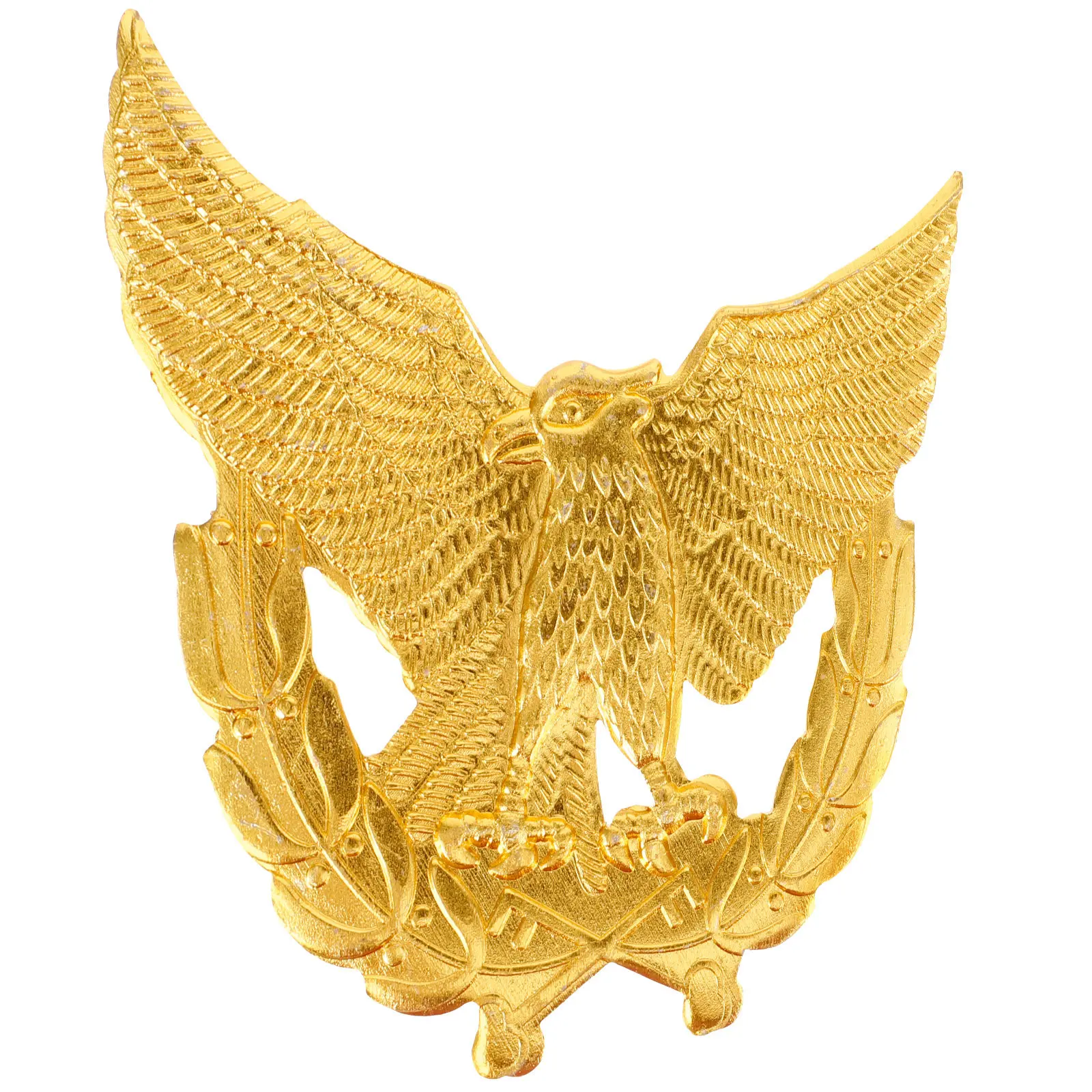 

Eagle Badge Pin Metal Zinc Alloy for Security Hats Uniform Eagle Breastpin Fine Craftsmanship Authority Symbol Decorative
