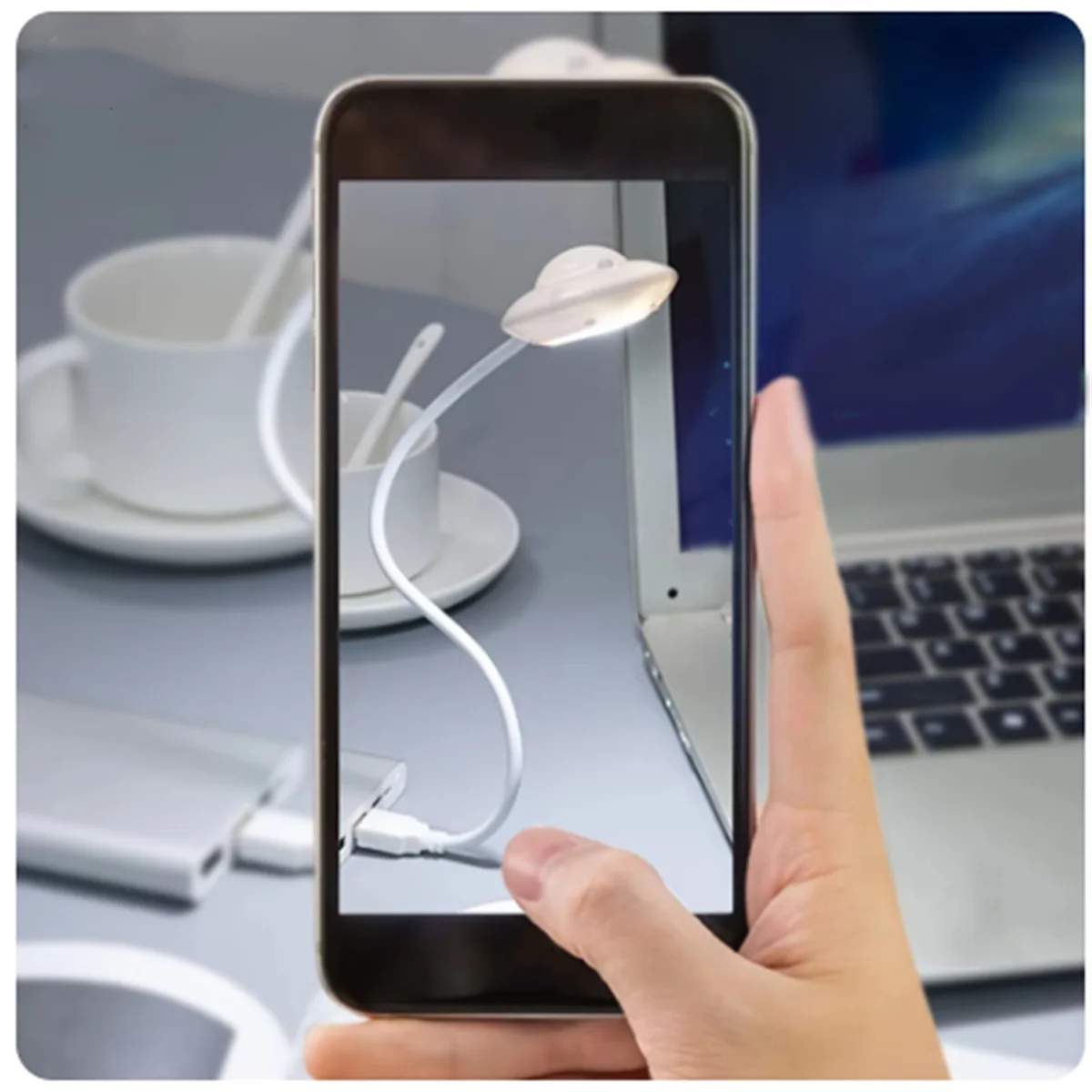 Mini USB LED Night Light ยืดหยุ่น UFO Light สําหรับแล็ปท็อปคอมพิวเตอร์คีย์บอร์ด Brightening USB Power Supply