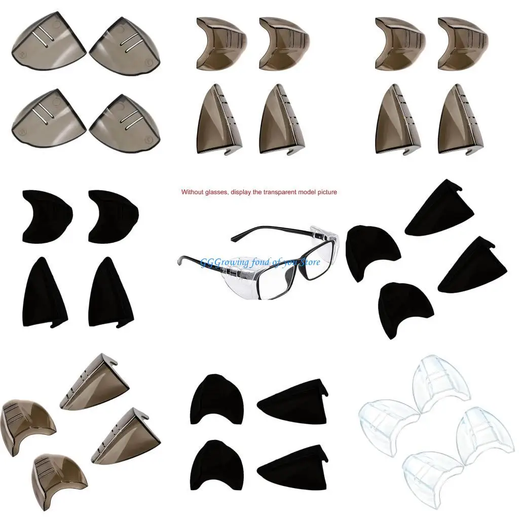 

H9EB On Plastic Eye Protective Shield Protectors Universal Compatibility Lightweight Design For Extended Wear Comfort