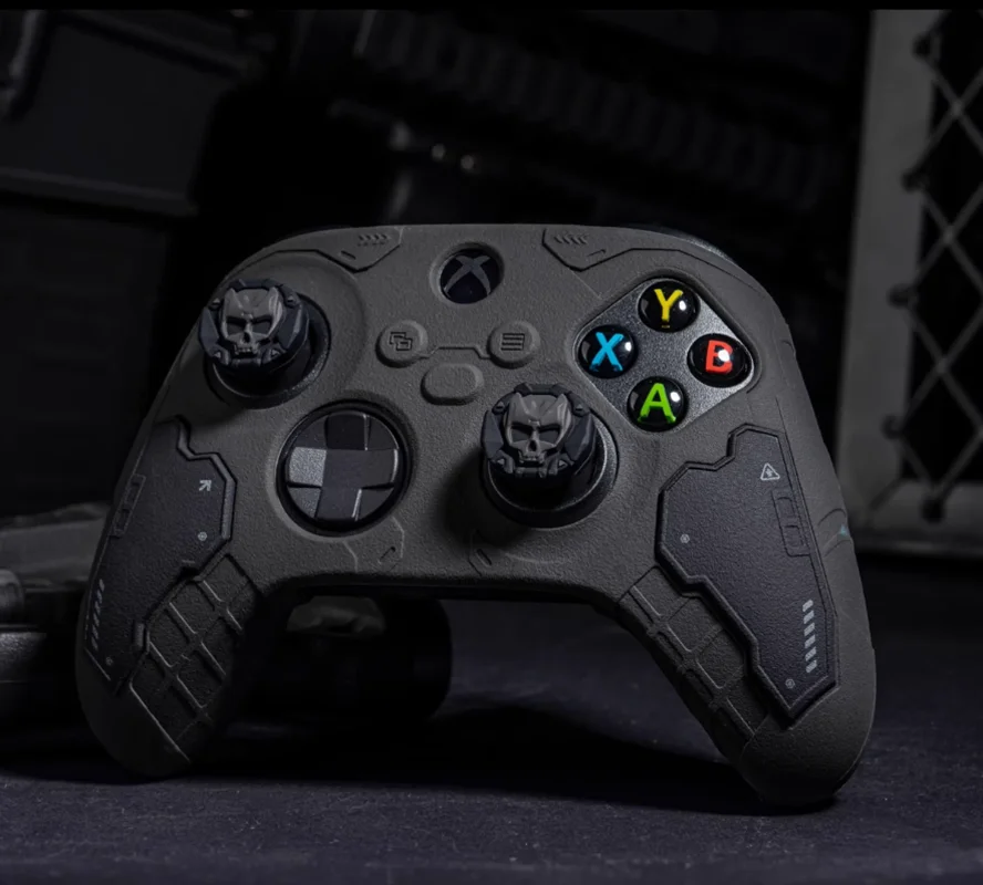 Tactical Mecha Matte Silicone Soft Protector Skin For Xbox Series X/S Game Controller Case XSX XSS Thumb Stick Grip Cap Cover — zdjęcie produktu 3