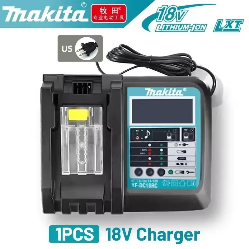 Originele Makita 18V 4-slots snellader DC18RD voor BL1860 BL1850 BL1030 BL1860B, 6.0Ah 5.0Ah 3.0Ah Li-ion accu's - afbeelding 1