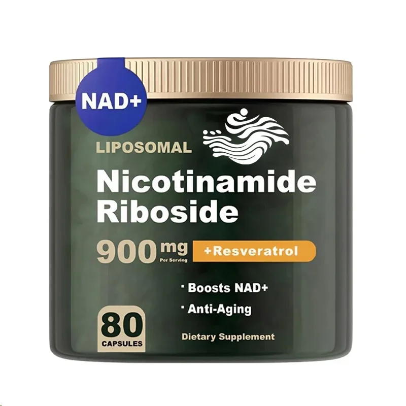 Nad+supplement - Liposomal Nicotinamide Nucleoside 900mg Resveratrol Quercetin - Used For Healthy Aging -80 Capsules