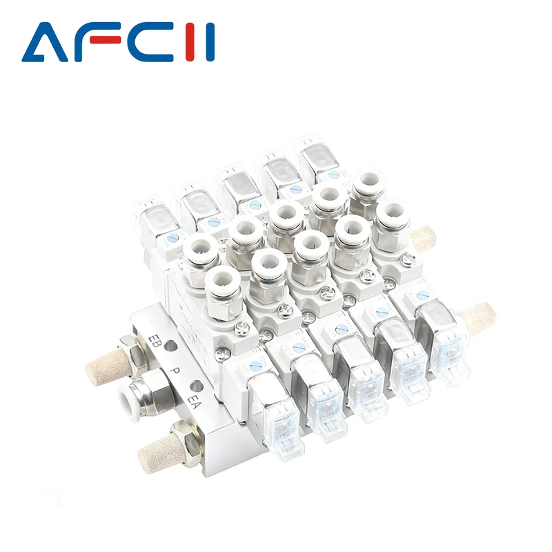 Collecteur combiné multidirectionnel SY5220, type SMC, électrovanne pneumatique, contrôle SY5220-5LZD-01 SY5220-6LZD-01