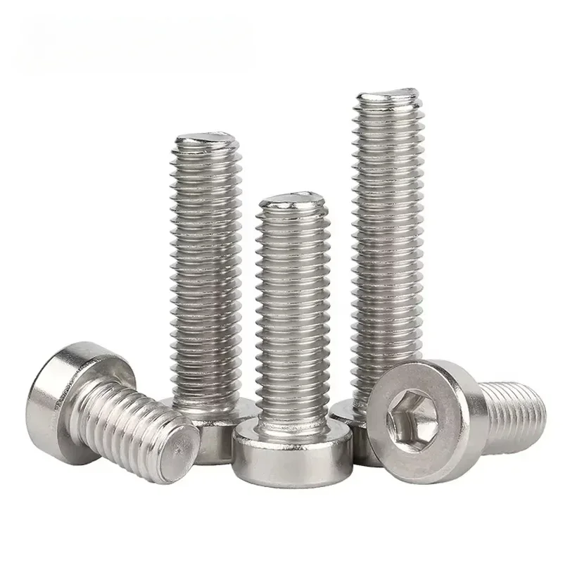 DIN7984 M2 M2.5 M3 M4 M5 M6 M8 M10 304 Stainless Steel Hex Hexagon Socket Thin Low Short Profile Head Allen Cap Bolt Screws