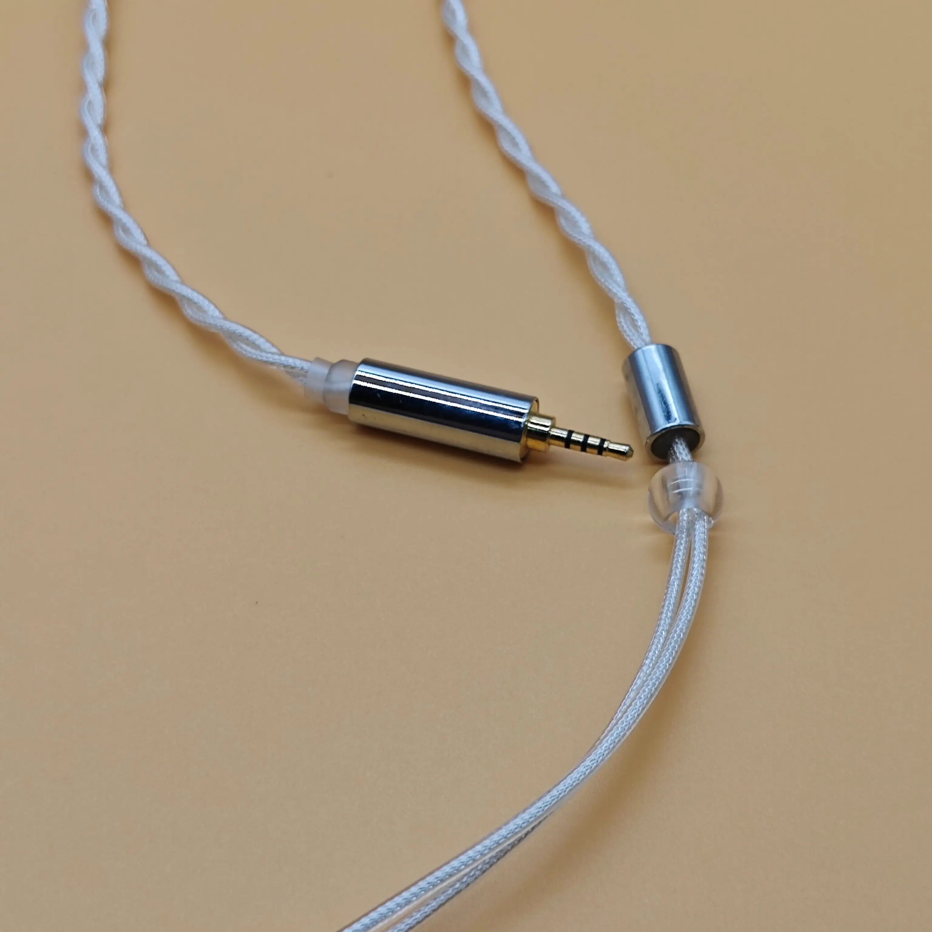 IEM-Câble de mise à niveau plaqué argent OCC, 2 cœurs, pour écouteurs, 3.5mm, 0.78, 2 broches LIZT 26AWG, 4.4mm, 2.5mm, balance