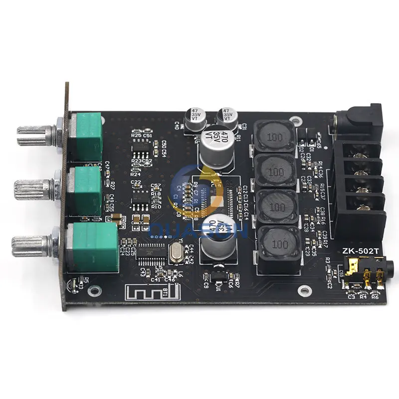 Digital TPA3116D2 Bluetooth 5.0 Subwoofer Amplifier Board 2.0 Channel Power Audio Stereo Amplifier Board 2*50W Bass AMP ZK-502T