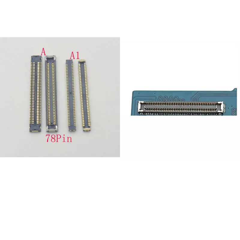 2-50Pcs Usb Charging Lcd Display FPC Connector Plug For Samsung Galaxy A31 A315 A41 A415 A51 A515 A71 A40 A70 A30S A21S 78 Pin