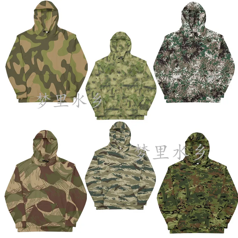 New camouflage printed 3D digital printed hoodie