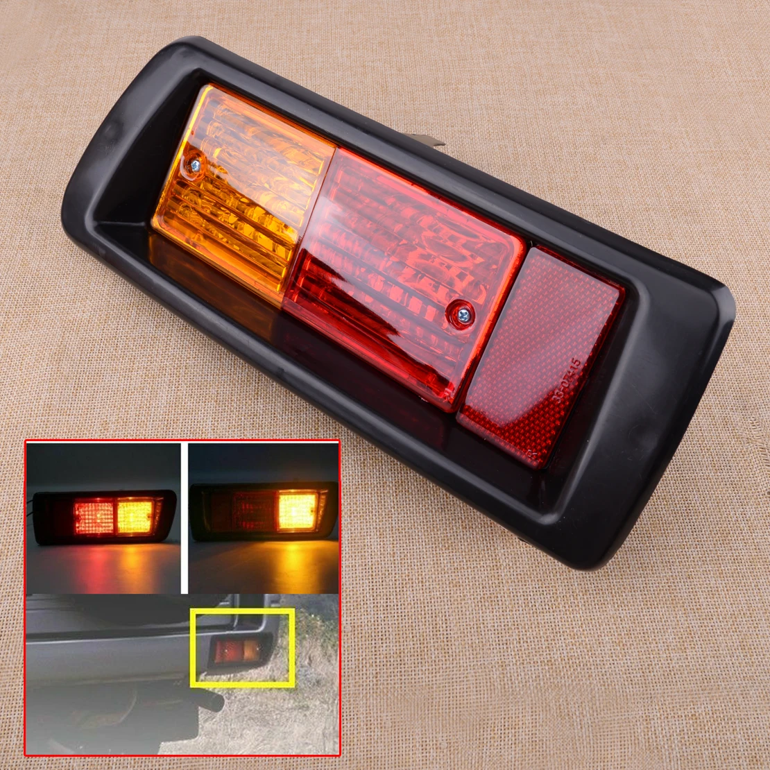 

81550-60520 RR задний бампер задние противотуманные фары подходят для Toyota Land Cruiser Prado FJ90/95 1996-2002