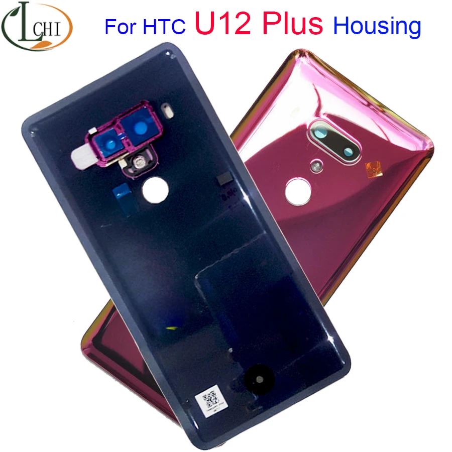 For HTC U11 Plus Battery Cover Door Rear Glass Housing Case For HTC U12+ U12 Plus U11 Back Cover With Camera Lens Free Shopping