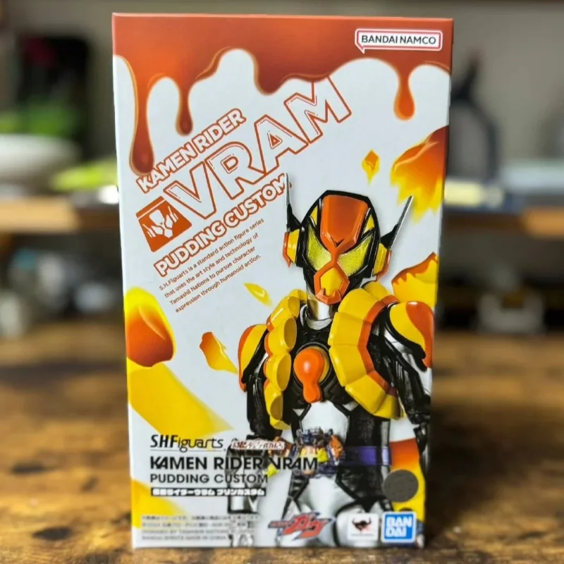 Echte Bandai Shf Kamen Rider Gavv Vram Pudding Custom Anime Action Figure Model Decoratie Desktop Beweegbare Joint