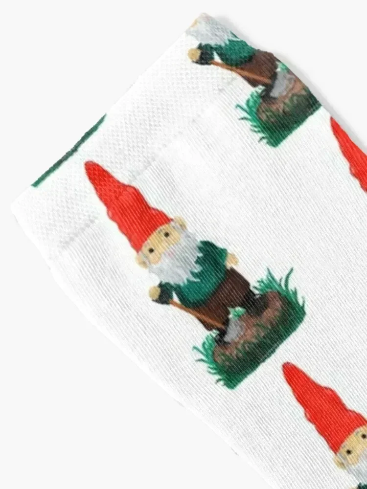 Garden Gnome - Cute Oil Painting Socks ankle men cotton high quality christmas stocking Socks For Girls Men's