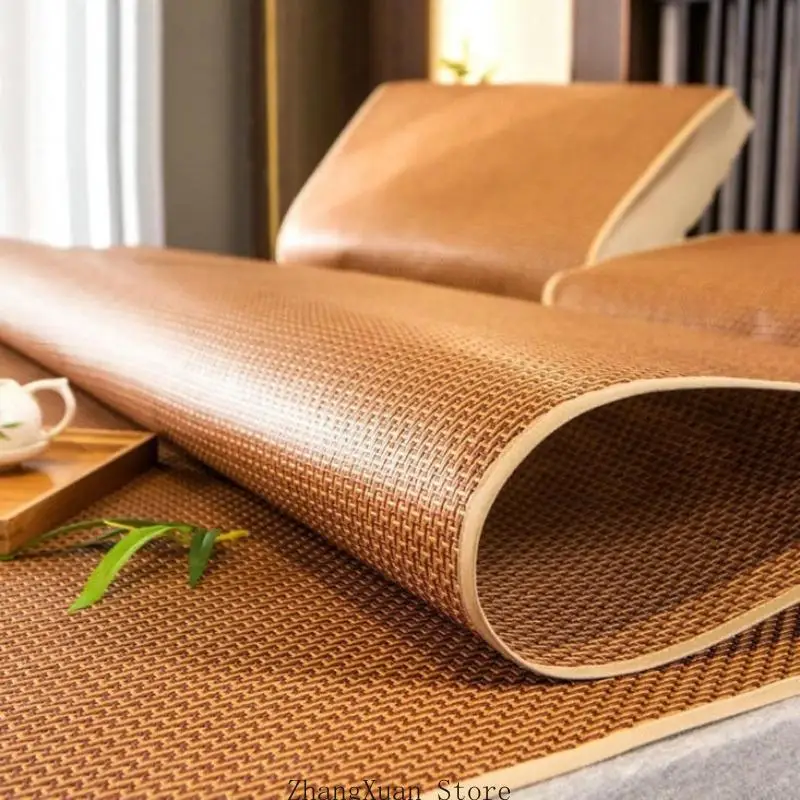 Sommer-Schlafunterlage fürs Bett mit strukturiertem Polyester und verstaubarer Form 3XUF – Detail 3