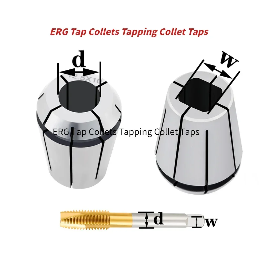 ER32 탭 콜릿 태핑 콜릿 탭, ISO ER25 ERG ERG16 ERG20 스퀘어 드라이브 태핑 ER 콜릿 기계, 탭 콜릿 밀링 도구