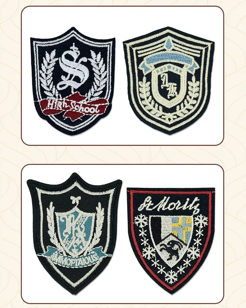 1pcs Mixed Vintage Police Military Crest Patches, Iron on Twill Badges for Repair DIY Clothes, Bags & Hats  patches for clothing