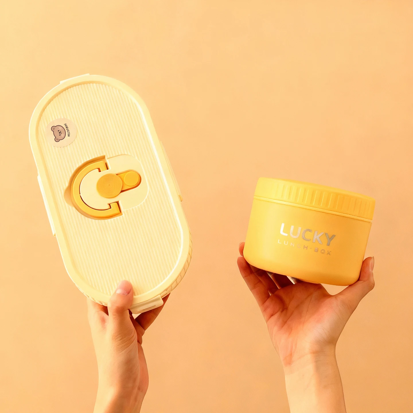 

850ML 2 Grids Portable Lunch Container With Handle Sealed 304 Stainless Steel Insulated Lunch Box For Kids Microwave Heatable