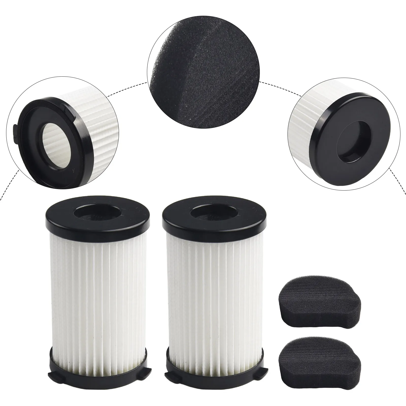 Kits Filters Pet Hair Reduce Dust 2pcs/Set Assembly Clatronic BS 1948 CB Dander Spare Parts For Clatronic BS 1306N